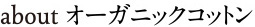 about オーガニックコットン