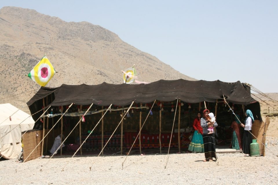 イランの遊牧民のカシュガイ族が作ったギャッベです