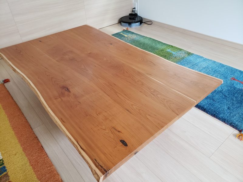 天然木　テーブル　座卓
